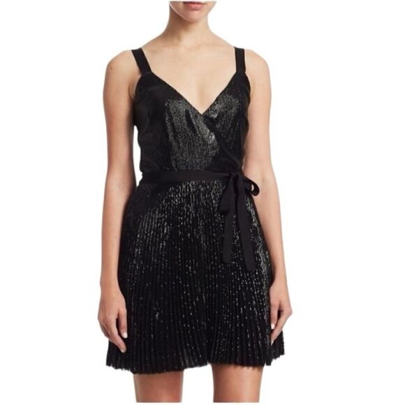 NWT Joie Pleated Sequin Dress - Picture 1 of 11